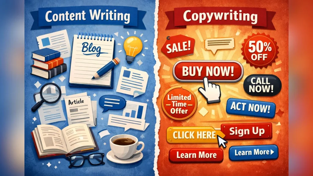 Copywriting vs Content Writing: What’s the Difference for Beginners?
